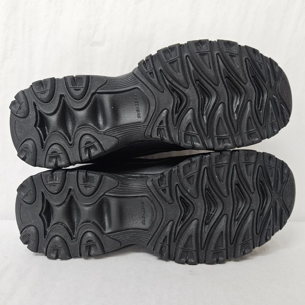 Skechers After Burn Strike On Training Shoe 50122/BBK Black Leather Mens Size 12